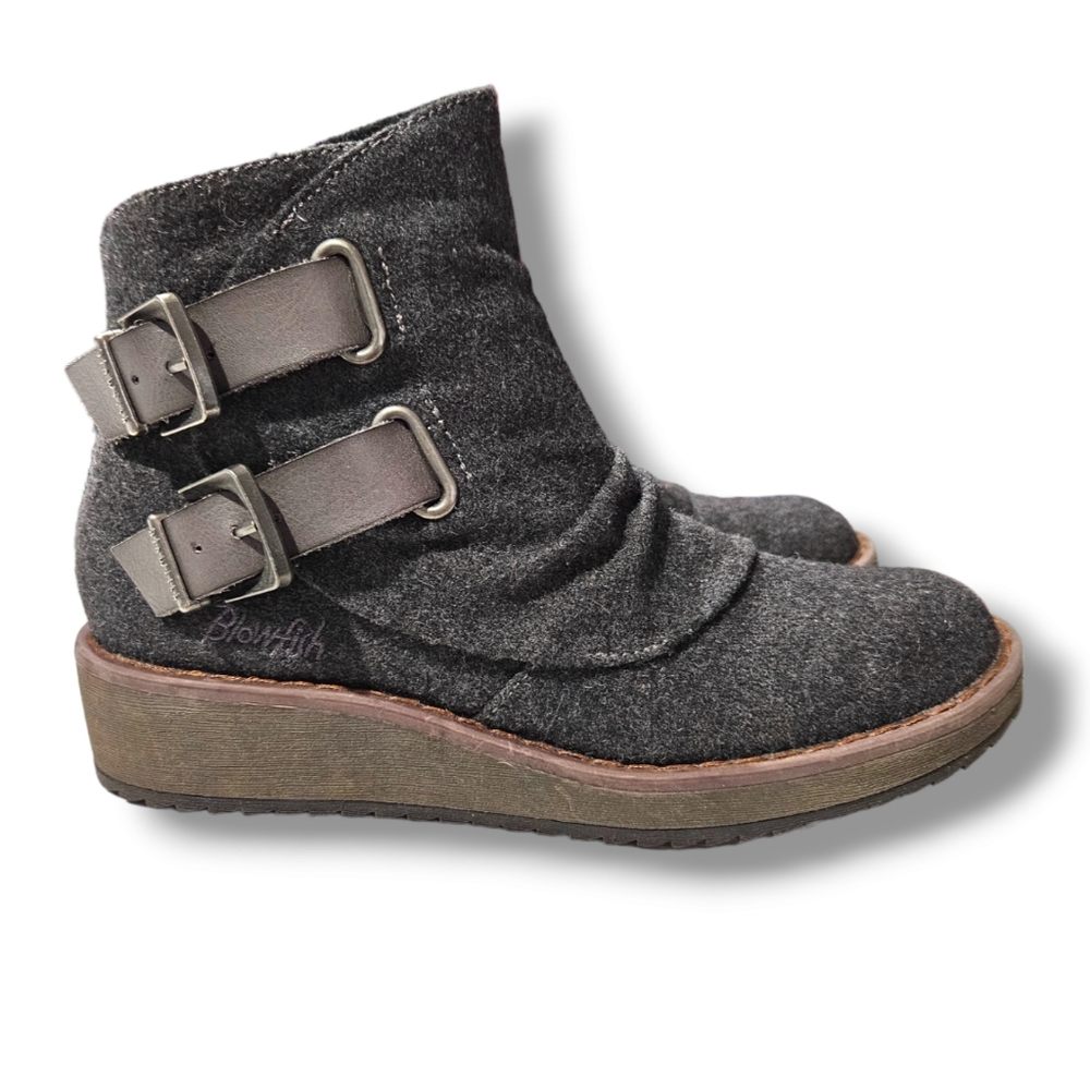 Blowfish Women's Dark Grey Flannel Ankle Boots